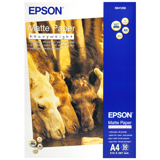 Epson Matte Paper Heavy Weight - A4 - 50 Fogli