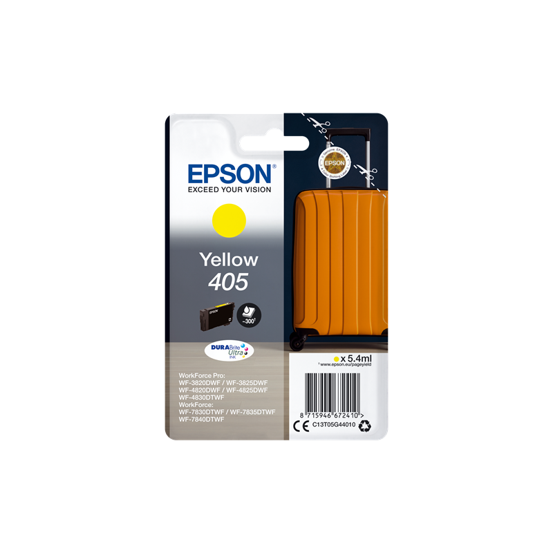 Epson Singlepack Yellow 405 DURABrite Ultra Ink