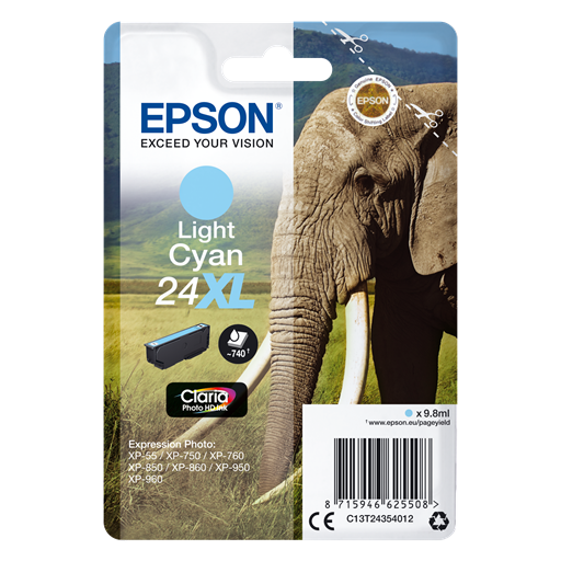 Epson Elephant Cartuccia Ciano chiaro XL