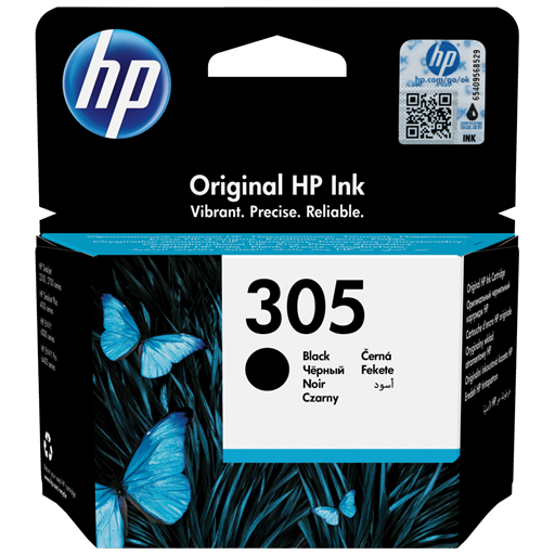 HP Cartuccia di inchiostro nero originale 305