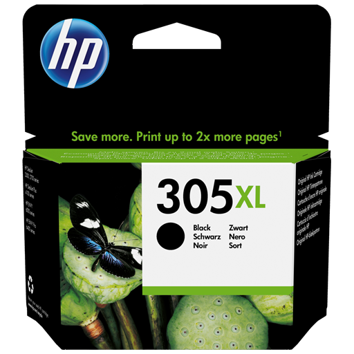 HP Cartuccia di inchiostro nero originale ad alta capacità 305XL