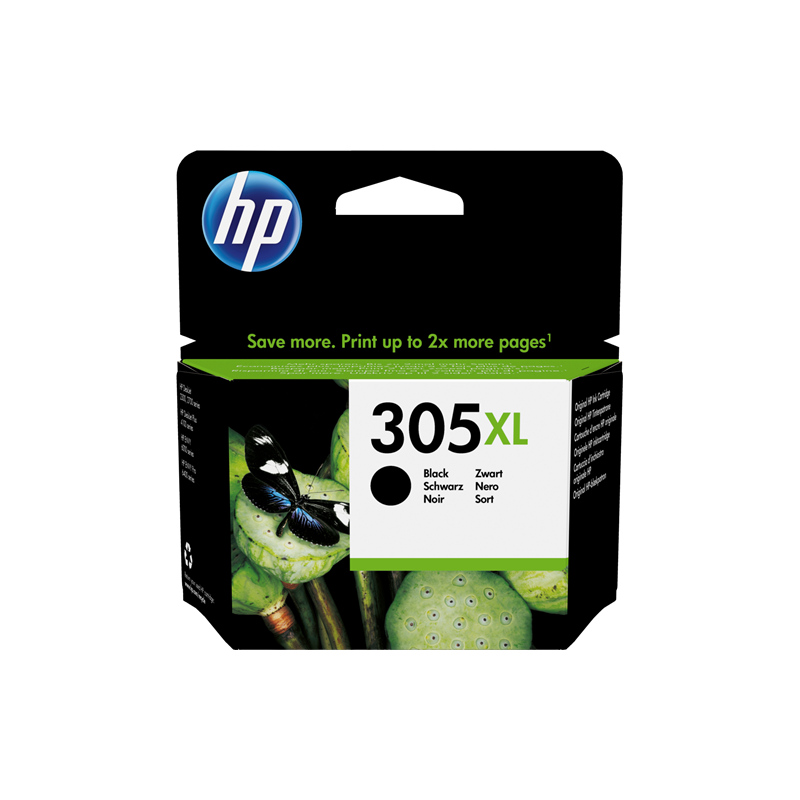 HP Cartuccia di inchiostro nero originale ad alta capacità 305XL