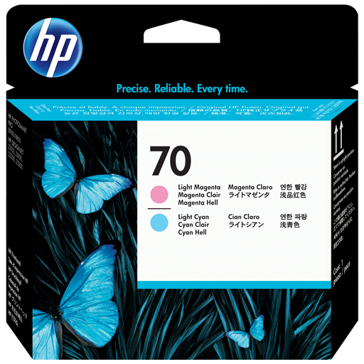 HP Testina di stampa magenta chiaro e ciano chiaro DesignJet 70