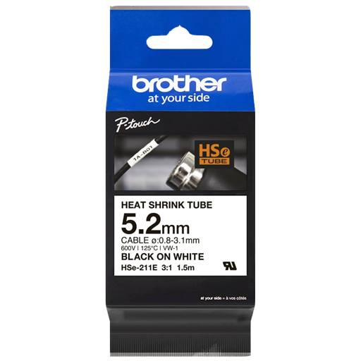Brother HSE211E nastro per stampante Nero