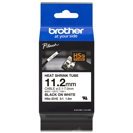 Brother HSE231E nastro per stampante Nero