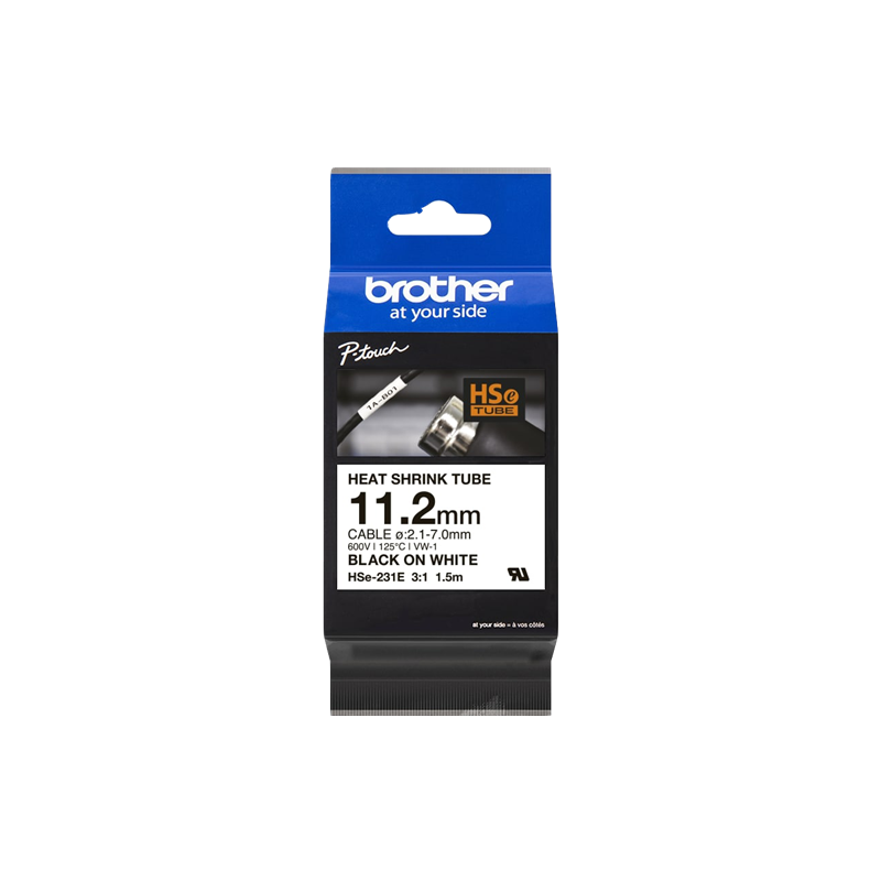 Brother HSE231E nastro per stampante Nero