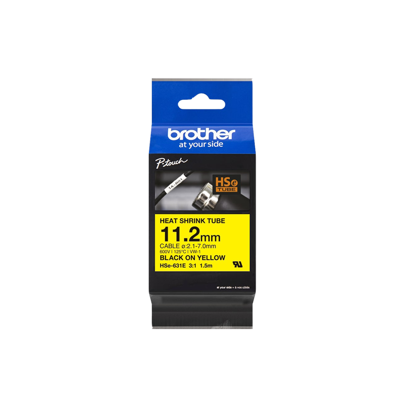 Brother HSe-631E nastro per stampante Nero