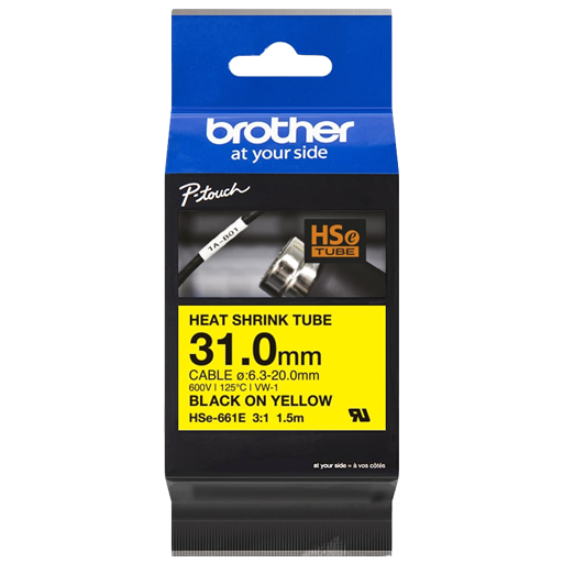 Brother HSe-661E nastro per stampante Nero