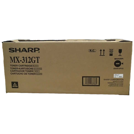 Sharp MX 312GT cartuccia toner 1 pz Originale Nero