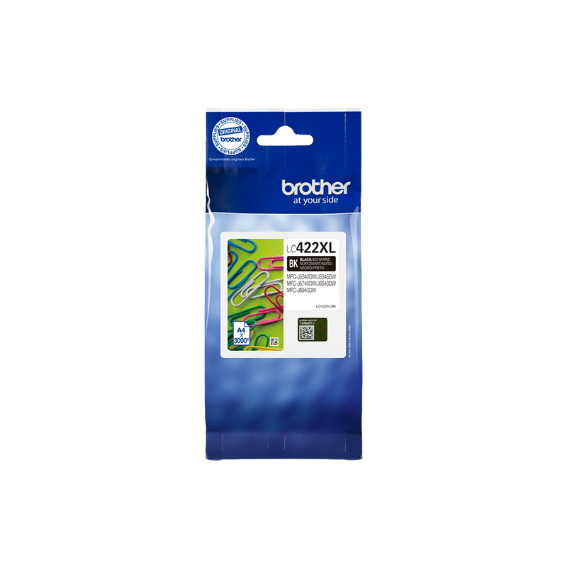 Brother LC-422XLBK cartuccia d'inchiostro 1 pz Originale Resa elevata XL Nero