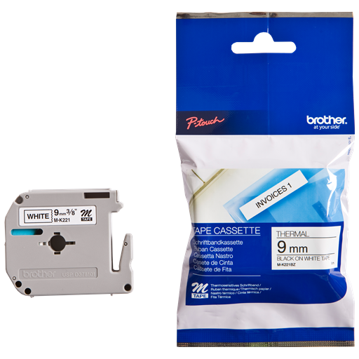 Brother MK221 nastro per etichettatrice Nero su bianco M