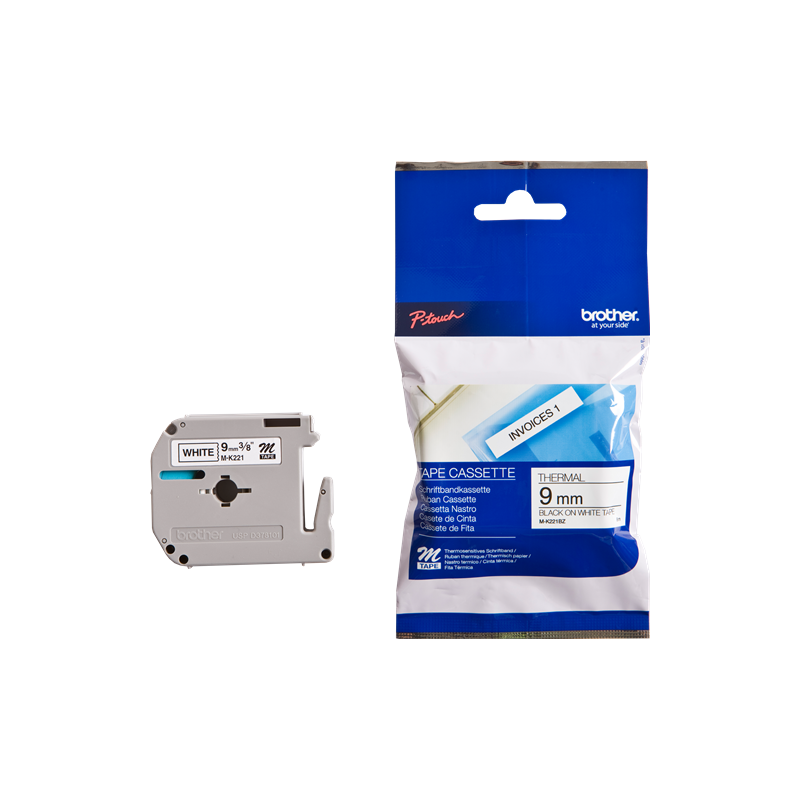 Brother MK221 nastro per etichettatrice Nero su bianco M