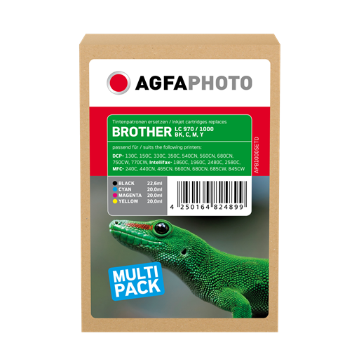 Agfa Photo Multipack nero / ciano / magenta / giallo APB1000SETD