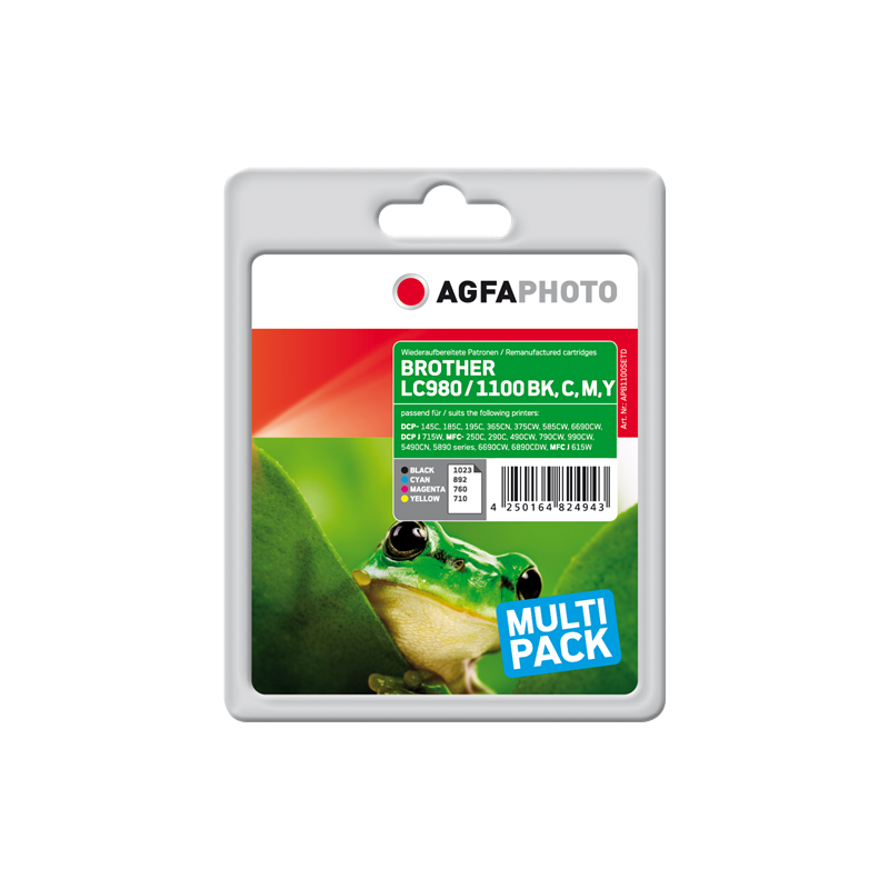 Agfa Photo Multipack nero / ciano / magenta / giallo APB1100SETD
