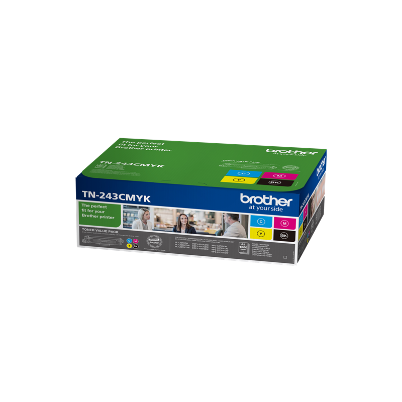Brother TN-243CMYK cartuccia toner 1 pz Originale Nero Ciano Magenta Giallo