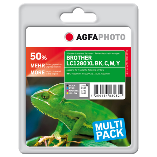 Agfa Photo Multipack nero / ciano / magenta / giallo APB1280XLSETD
